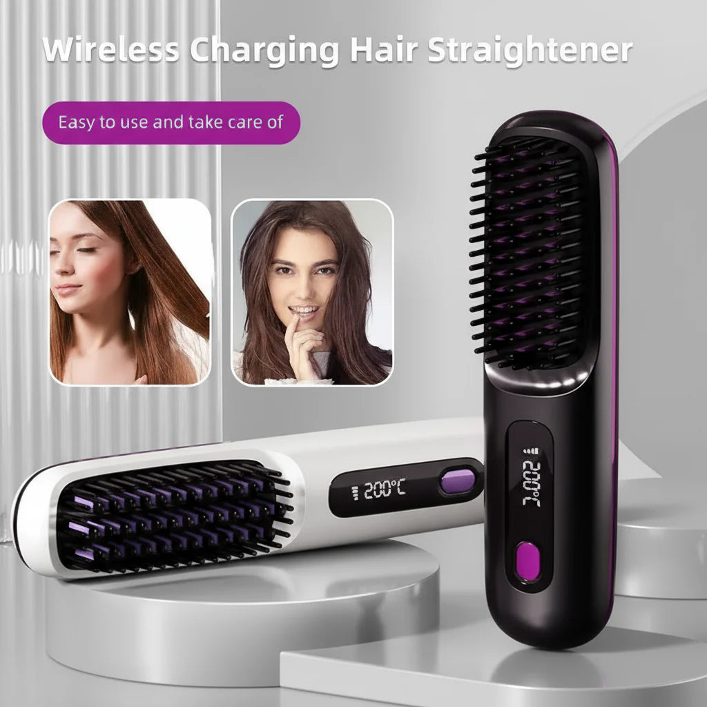 Wireless Heated Straightening Brush